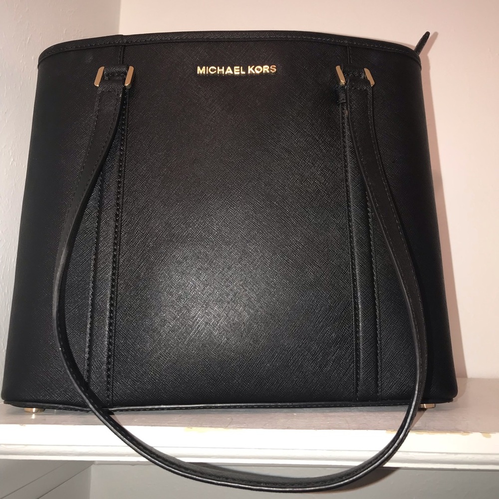 Michael Kors black Sadie tote